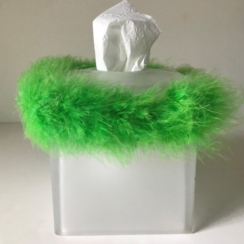 Tissue Box Cover Frosted Glass